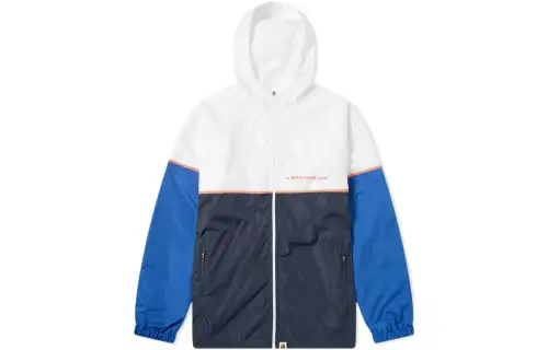 A BATHING APE Jackets Unisex Marine Blue Hooded Moderate Other