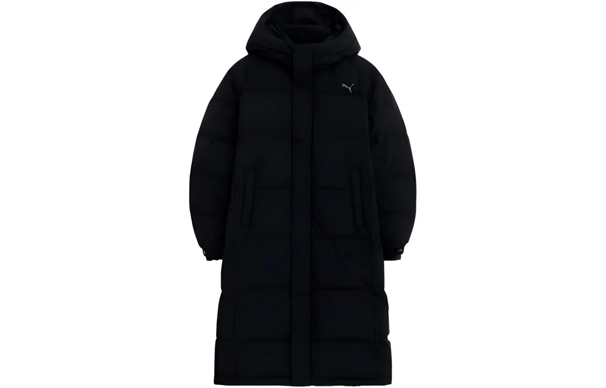 PUMA Down Jackets Men's Black Hooded Moderate Other