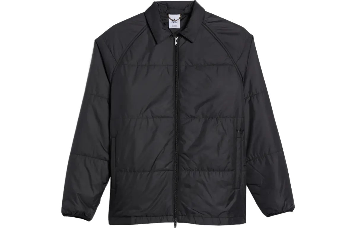 Adidas Originals Puffer Jackets Unisex Black Lapel Moderate Other