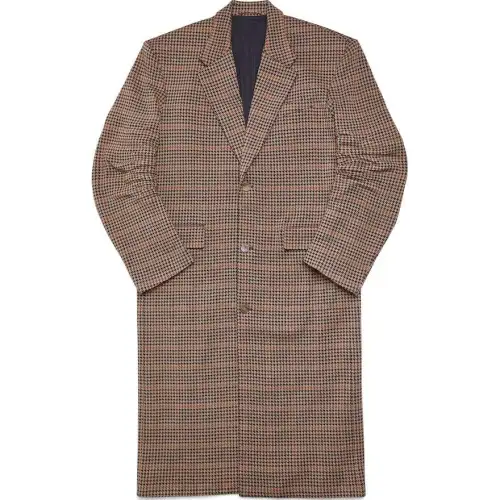 Balenciaga Coat Loose Fit Unisex Brown