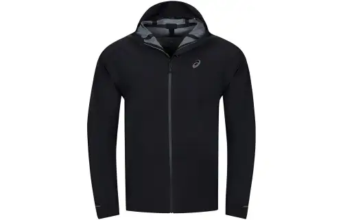 ASICS Jackets Men's Black Hooded Moderate Other