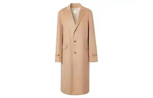 Burberry Coats Men's Camel Lapel Moderate Straight Fit