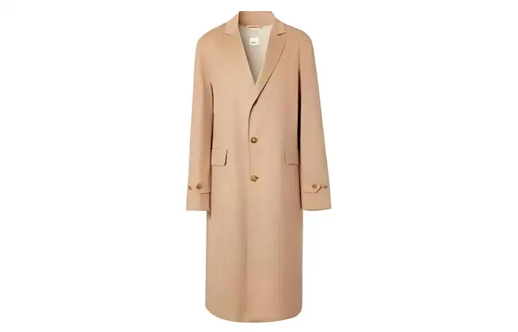 Burberry Coats Men's Camel Lapel Moderate Straight Fit