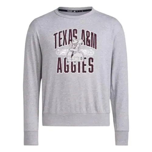 Adidas Originals Free Shipping With AdiClub Texas A&M Long Sleeve Sweatshirt