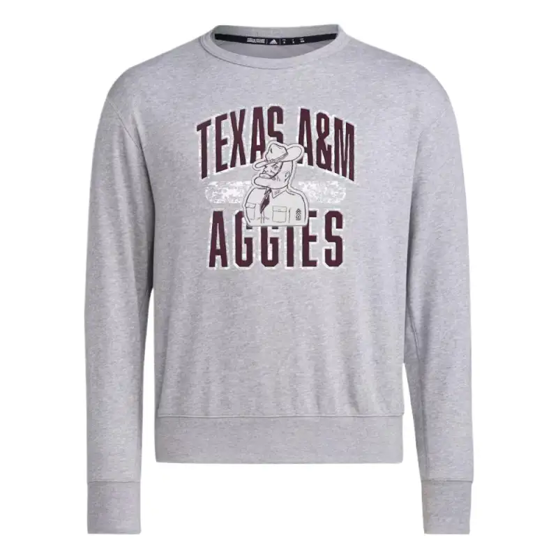 Adidas Originals Free Shipping With AdiClub Texas A&M Long Sleeve Sweatshirt