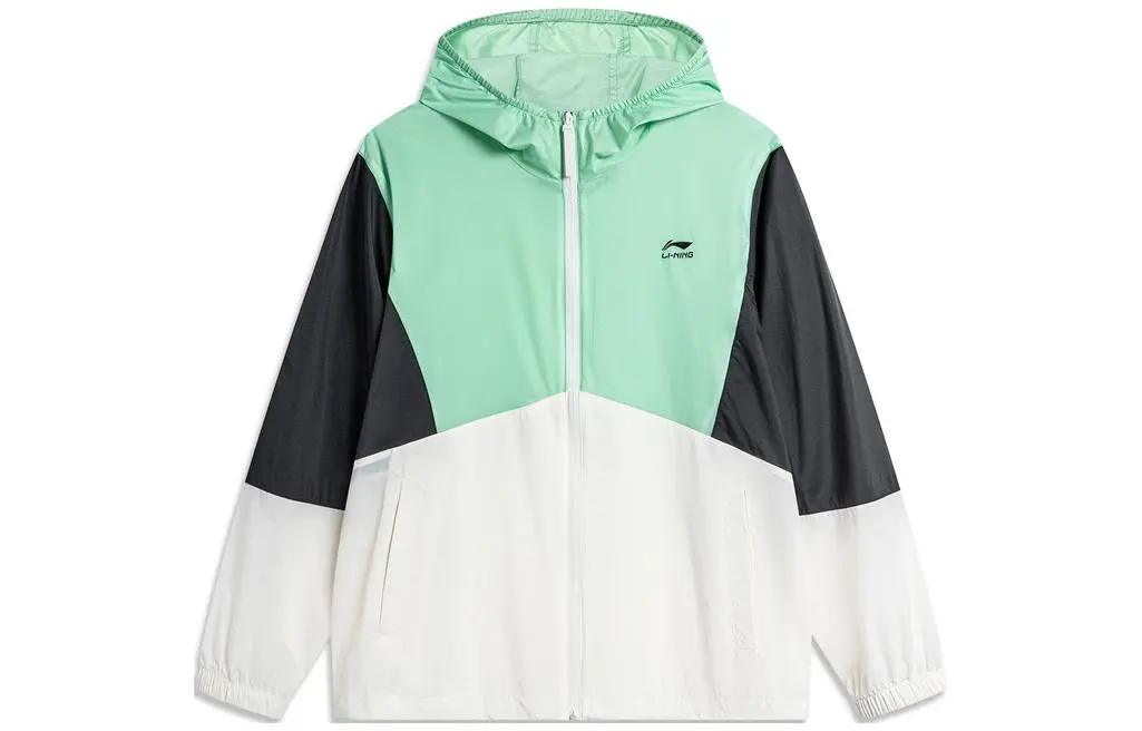 Li Ning Sports Life Collection UV Protection Sun Protection Clothing Men's Cooling Green Ivory Multicolor Combination