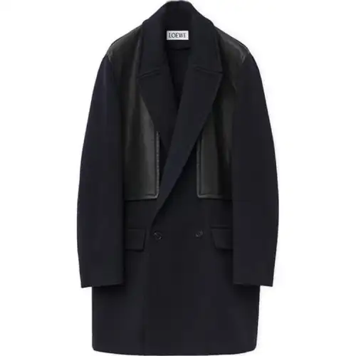 LOEWE FW24 Coat Men's Midnight Blue