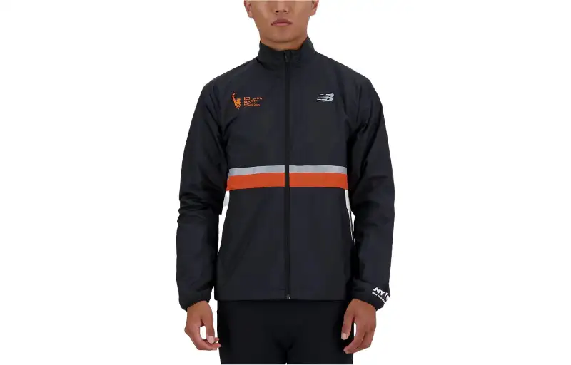 New Balance Jackets Men's Black Stand Collar Moderate Other
