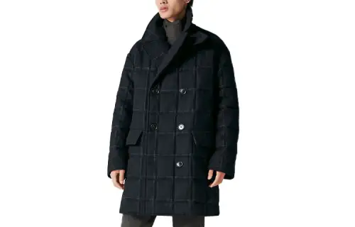 HERMES SS23 Coat Men's Marine Blue