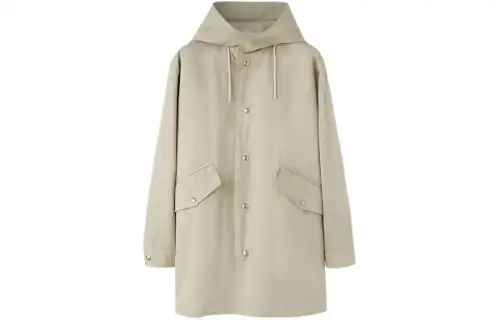 Loro Piana Coats Men's Beige Hooded Moderate