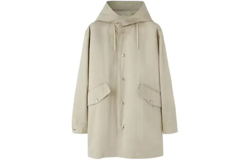 Loro Piana Coats Men's Beige Hooded Moderate
