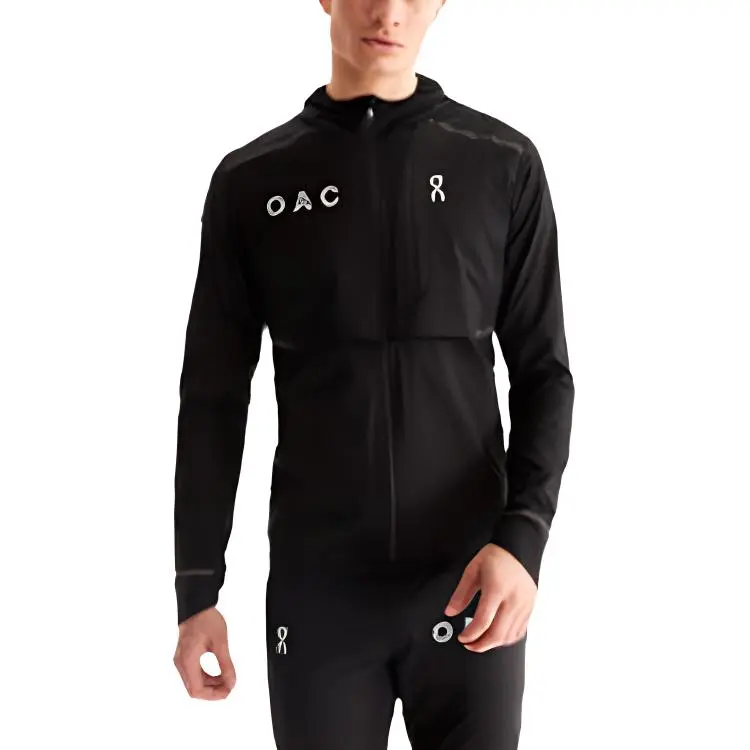 On Weather Jackets Men's Black Hooded Moderate Other