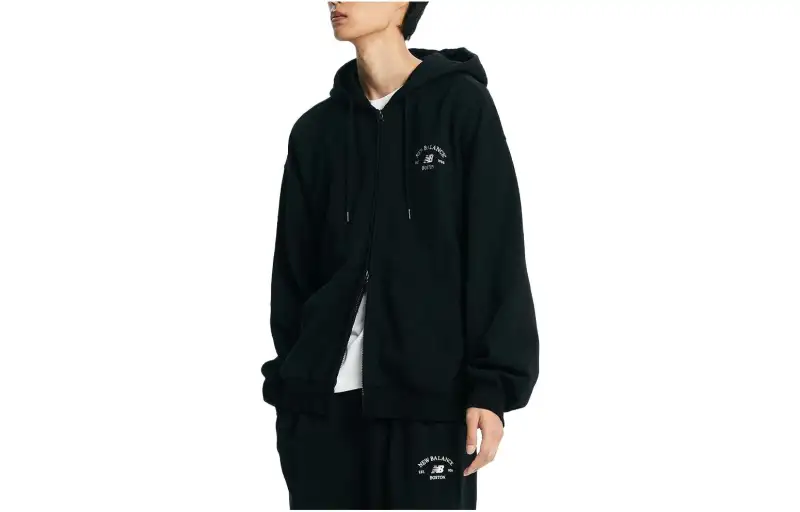 New Balance Jackets Unisex Black Hooded Moderate Other