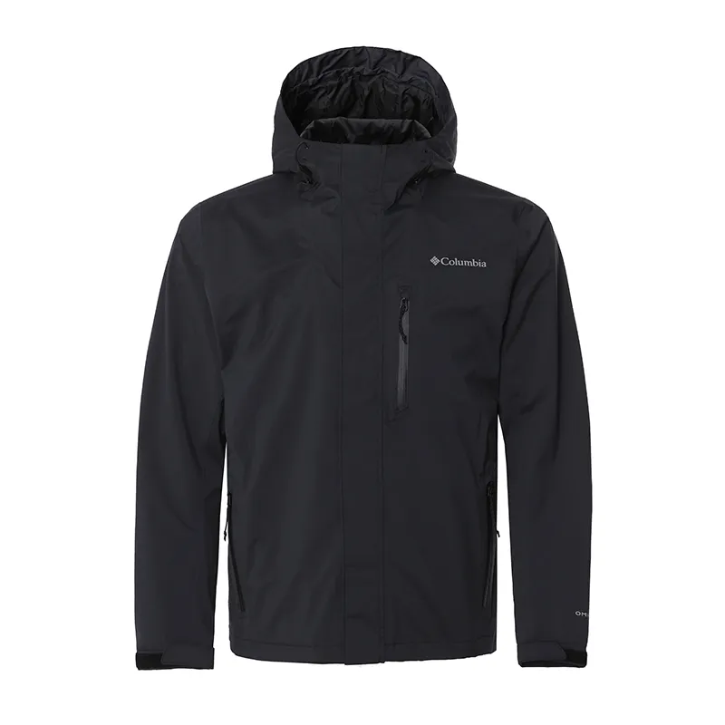 Columbia City Outdoor Collection Windbreaker Jackets Men's Black Hooded Moderate