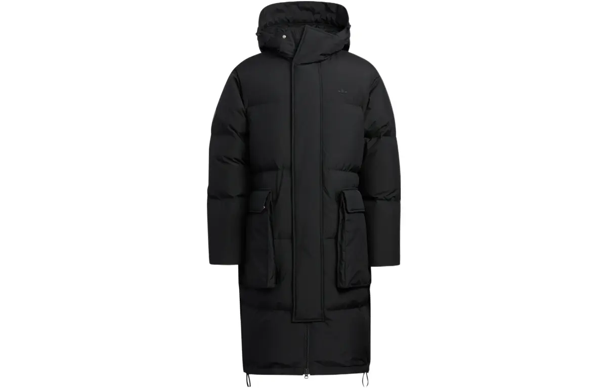 Adidas Originals Down Jackets Men's Black Hooded Moderate Other