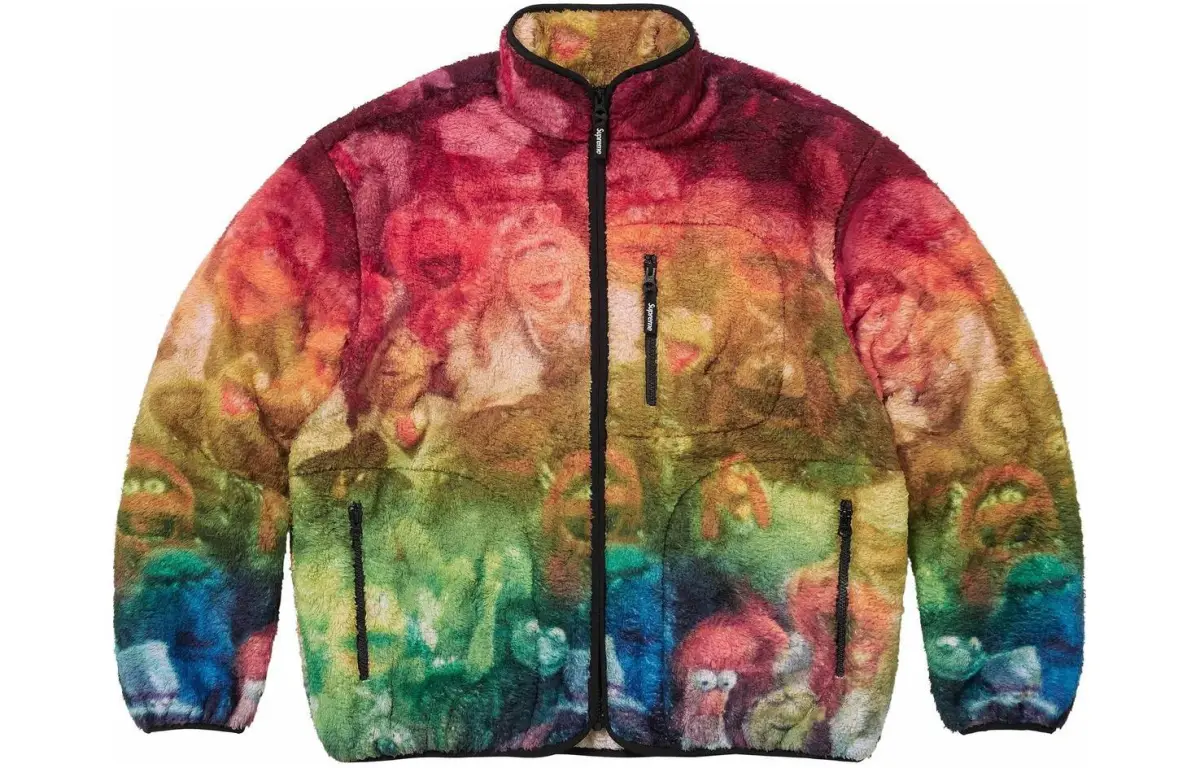Supreme SS24 WEEK6 MUPPETS FLEECE JACKET Velvet feel Coat Unisex Multicolor