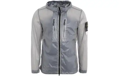 STONE ISLAND Jackets Men's Pink/Blue Hooded Moderate Other