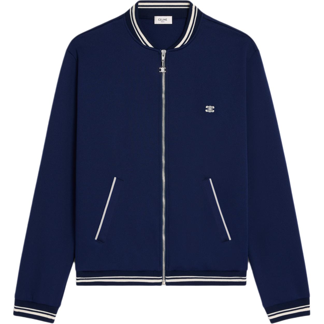 CELINE Triomphe Teddy Jacket In Double Face Jersey