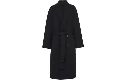 double-breasted wool coat