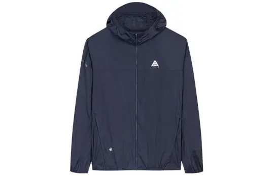 Anta Waterproof UV Protection Sun Protection Clothing Men's Navy