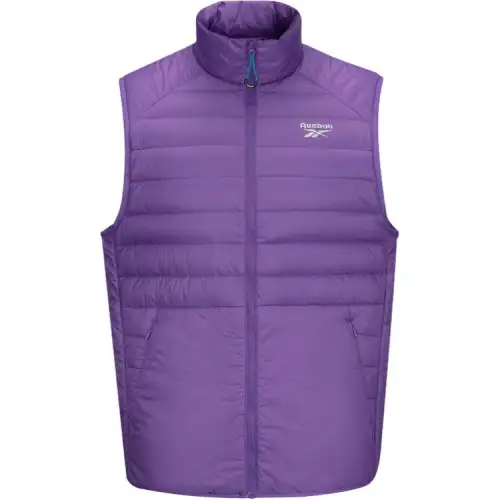 Reebok Down Vests Unisex Purple Stand Collar Moderate Other