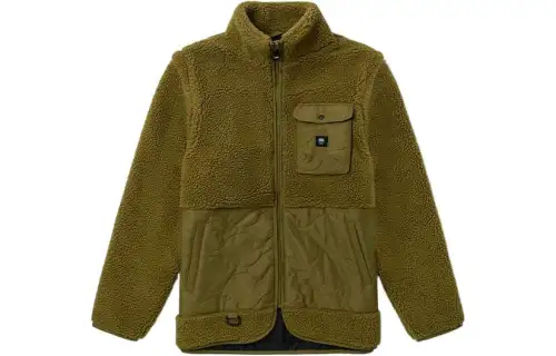 Vans Velvet Jackets Men's Green Umber Stand Collar Moderate