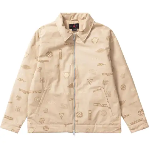 Jordan Flight Jackets Men's Khaki Lapel Moderate Other