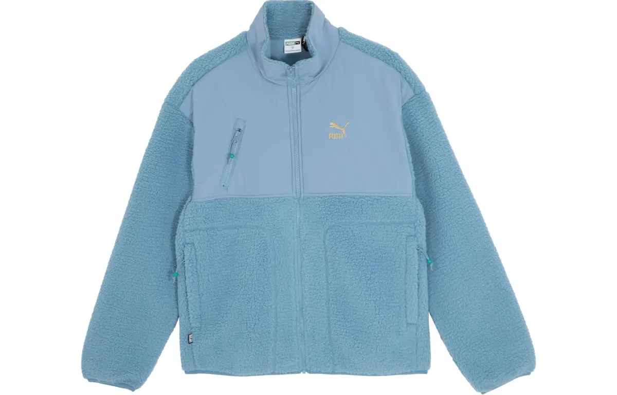 PUMA CNY Velvet feel Coat Unisex Light Blue