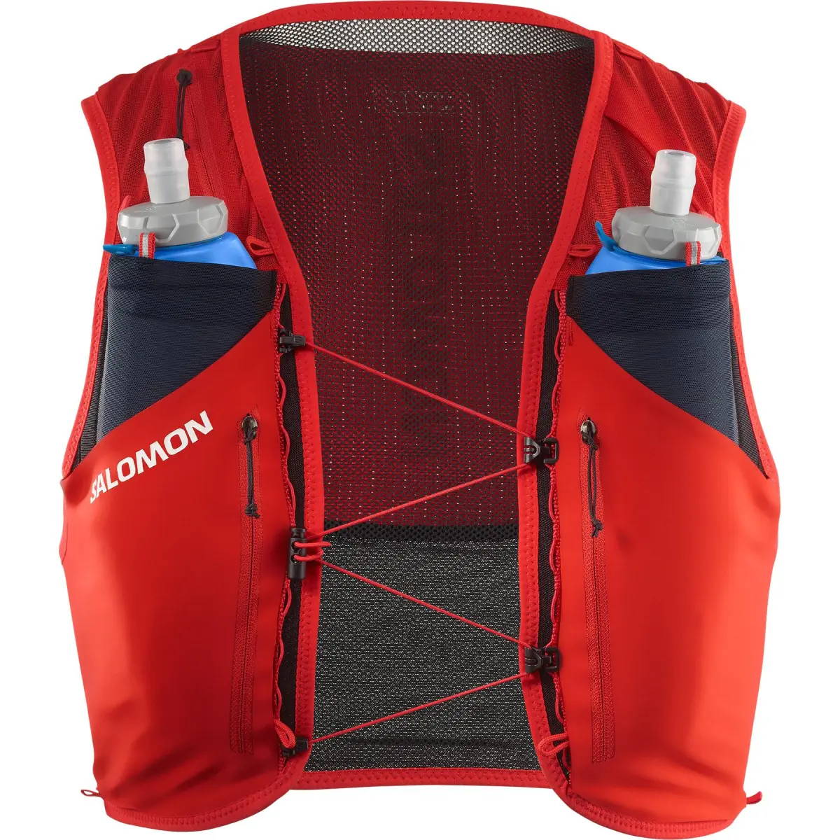 SALOMON Vests Unisex Fire Red/Black V-neck Moderate Other
