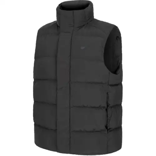 ASICS Vests Men's Black Stand Collar Thickened And Fleece Lined Other