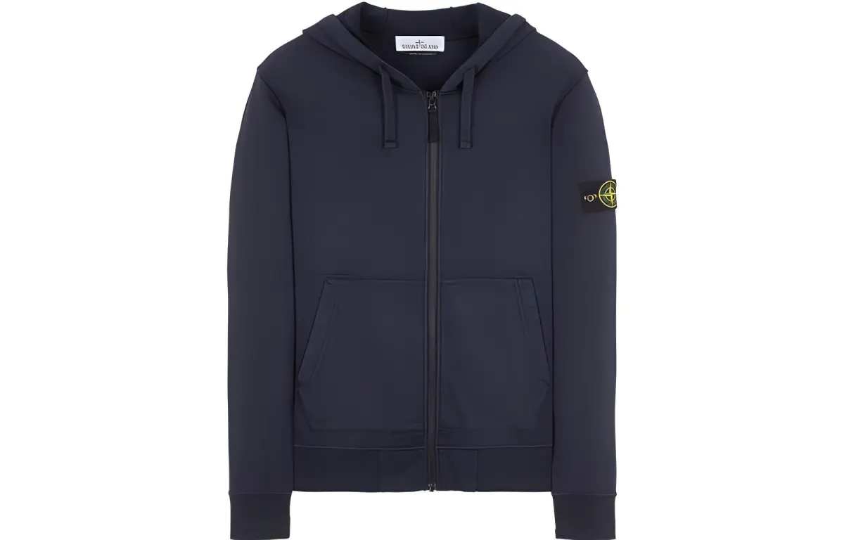 STONE ISLAND Jackets Men's Blue Hooded (Non-detachable) Moderate Straight Fit
