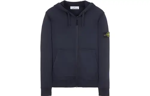 STONE ISLAND Jackets Men's Blue Hooded Moderate Workwear