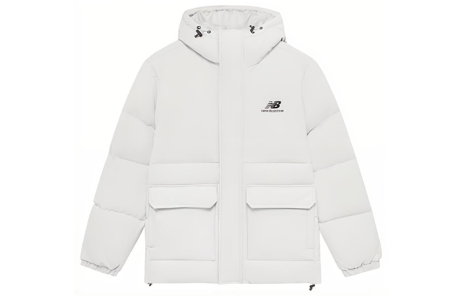 Мужской пуховик New Balance (белый)