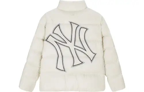 MLB Down Jackets Unisex Cream Stand Collar Moderate Other