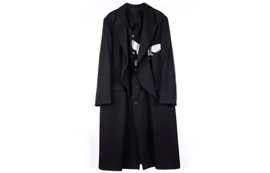 Yohji Yamamoto Coat Men's Black