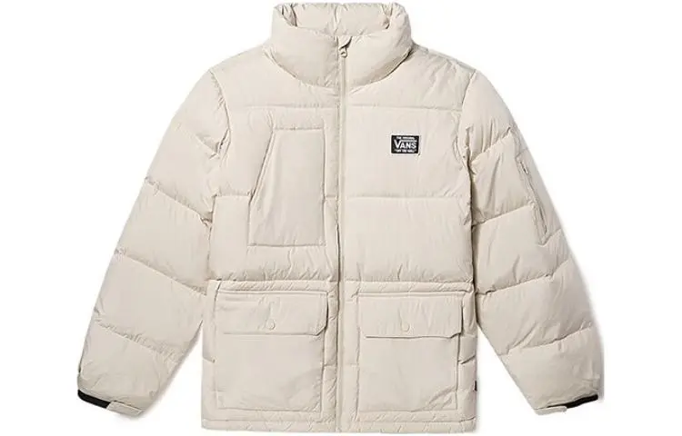 Vans Down Jackets Unisex Oat Stand Collar Moderate