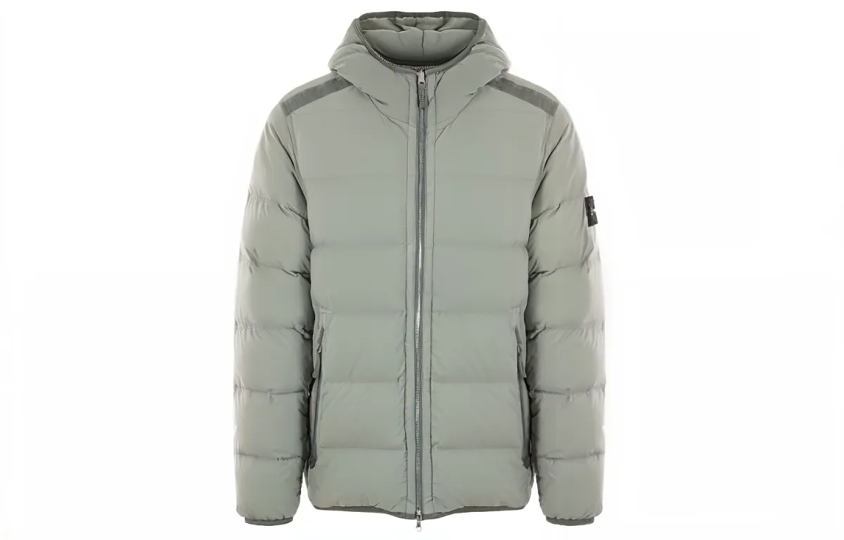 STONE ISLAND Compass-patch Padded Down Jacket