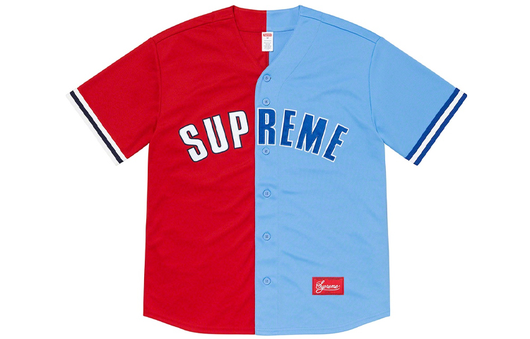 Рубашка Supreme SS21 Week 1 Baseball Jersey (разноцветная) — фото 6