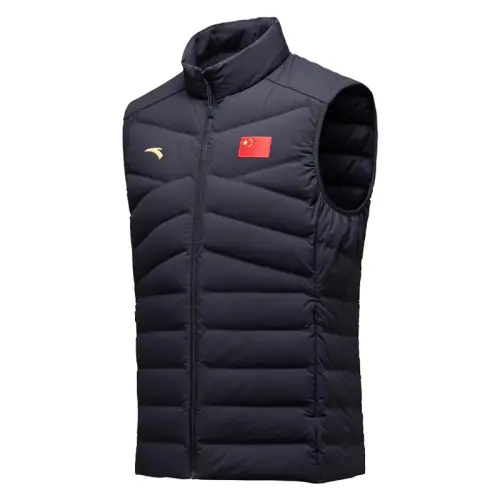 ANTA Vests Men's Legend Blue Stand Collar Moderate Other