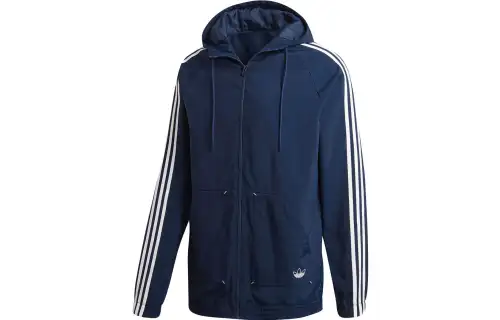 Adidas Originals Jackets Men's Dark Blue Hooded Moderate Other