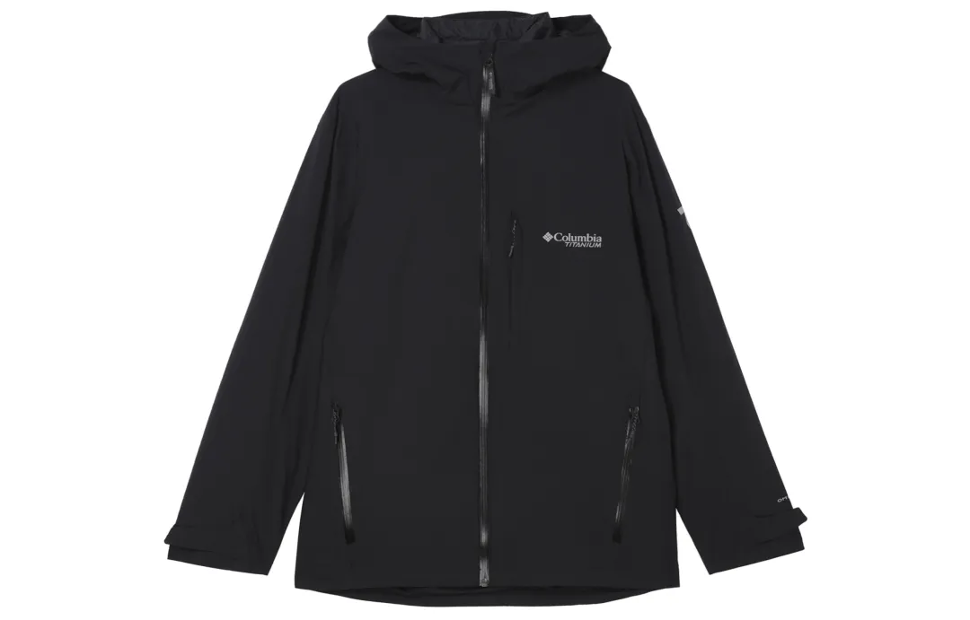 Columbia TITANIUM Hiking Waterproof, Windproof, And Abrasion Resistant Windbreaker Jacket Men's Black