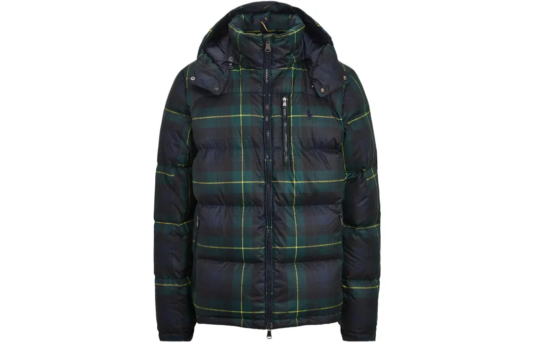 Polo Ralph Lauren SS23 Down Jacket Men's Blue Plaid