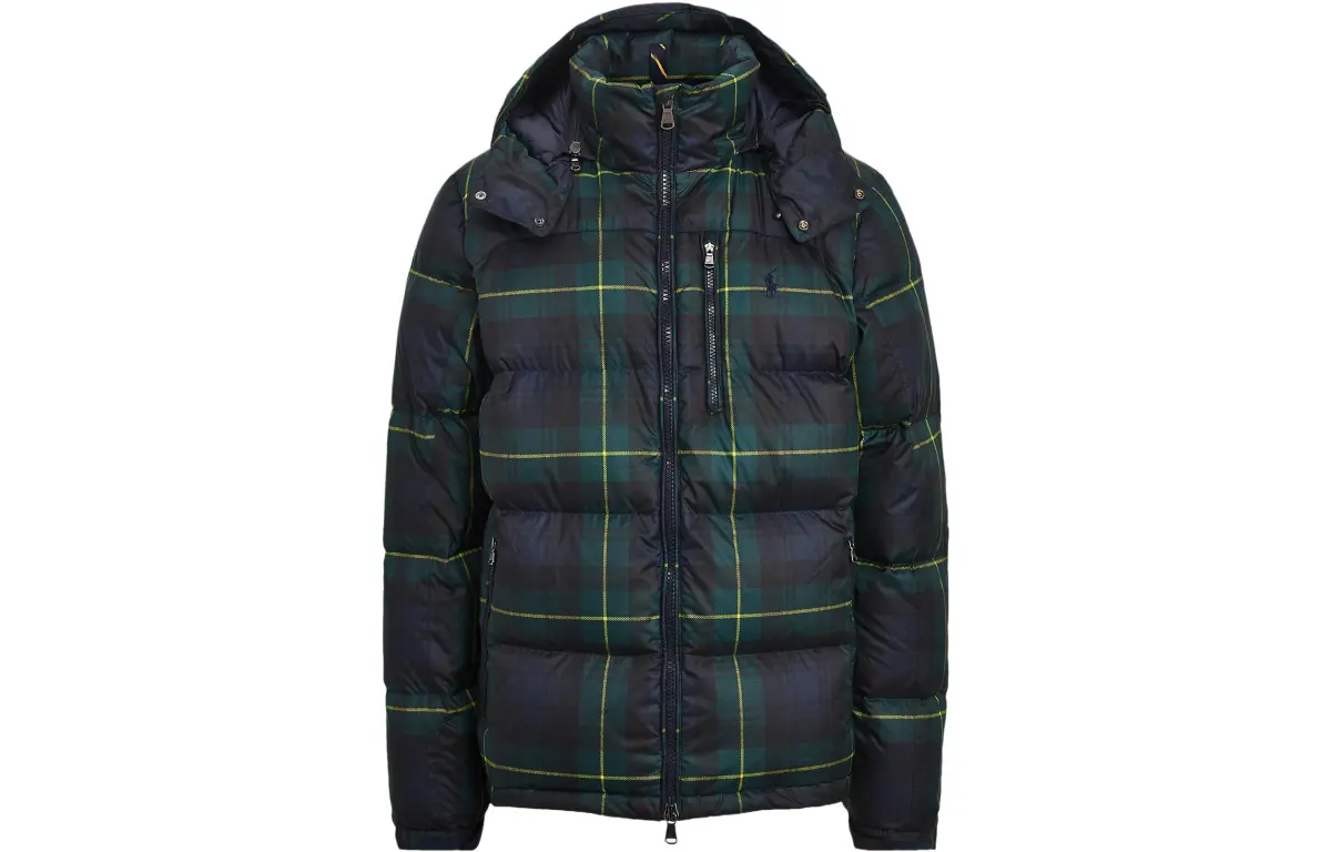 Polo Ralph Lauren SS23 Down Jacket Men's Blue Plaid