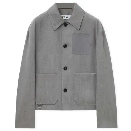 LOEWE FW24 Jackets & Coats Men's Mixed Gray
