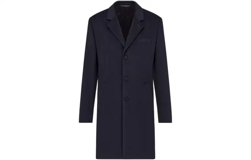 DIOR Coats Men's Blue Moderate