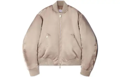 OFF WHITE Jackets Men's Khaki Stand Collar Moderate