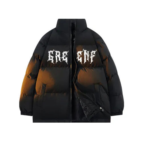 GF Puffer Jackets Unisex Stand Collar Thickened Padded Puffer Jacket