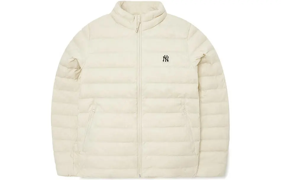 MLB New York Yankees Down Jackets Unisex Cream Stand Collar Moderate