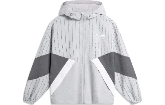 Li Ning Sun Protection Clothing Men's Mist Gray All Over Print