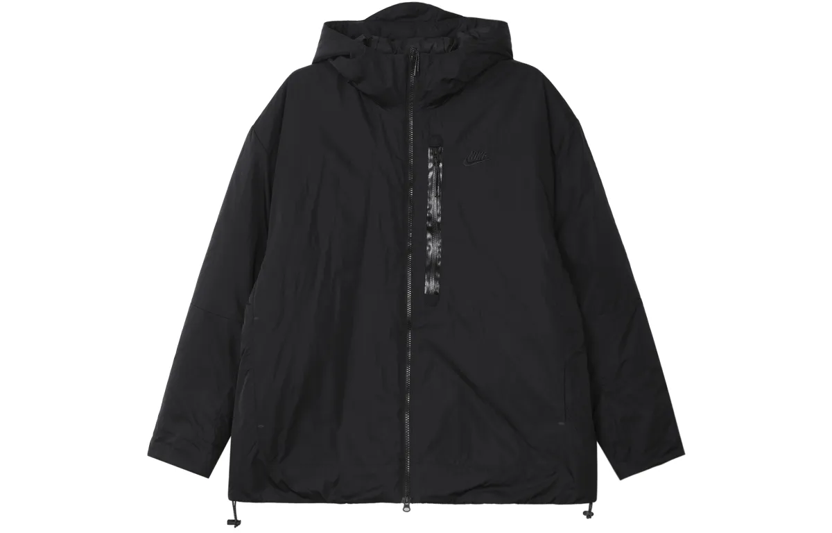Nike Puffer Jackets Men's Black Hooded Moderate Other